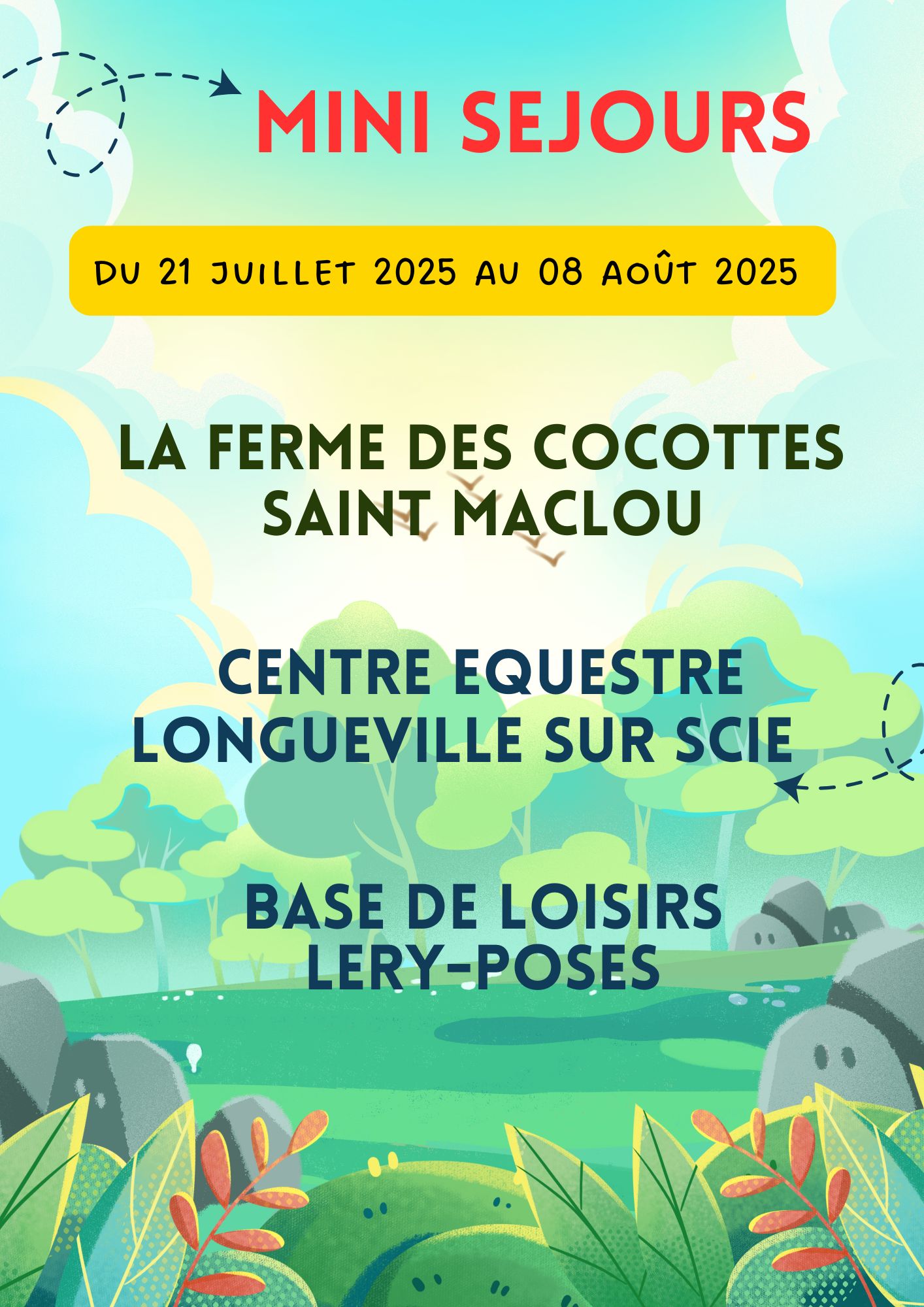 SEJOURS ETE ALSH 2024-2025