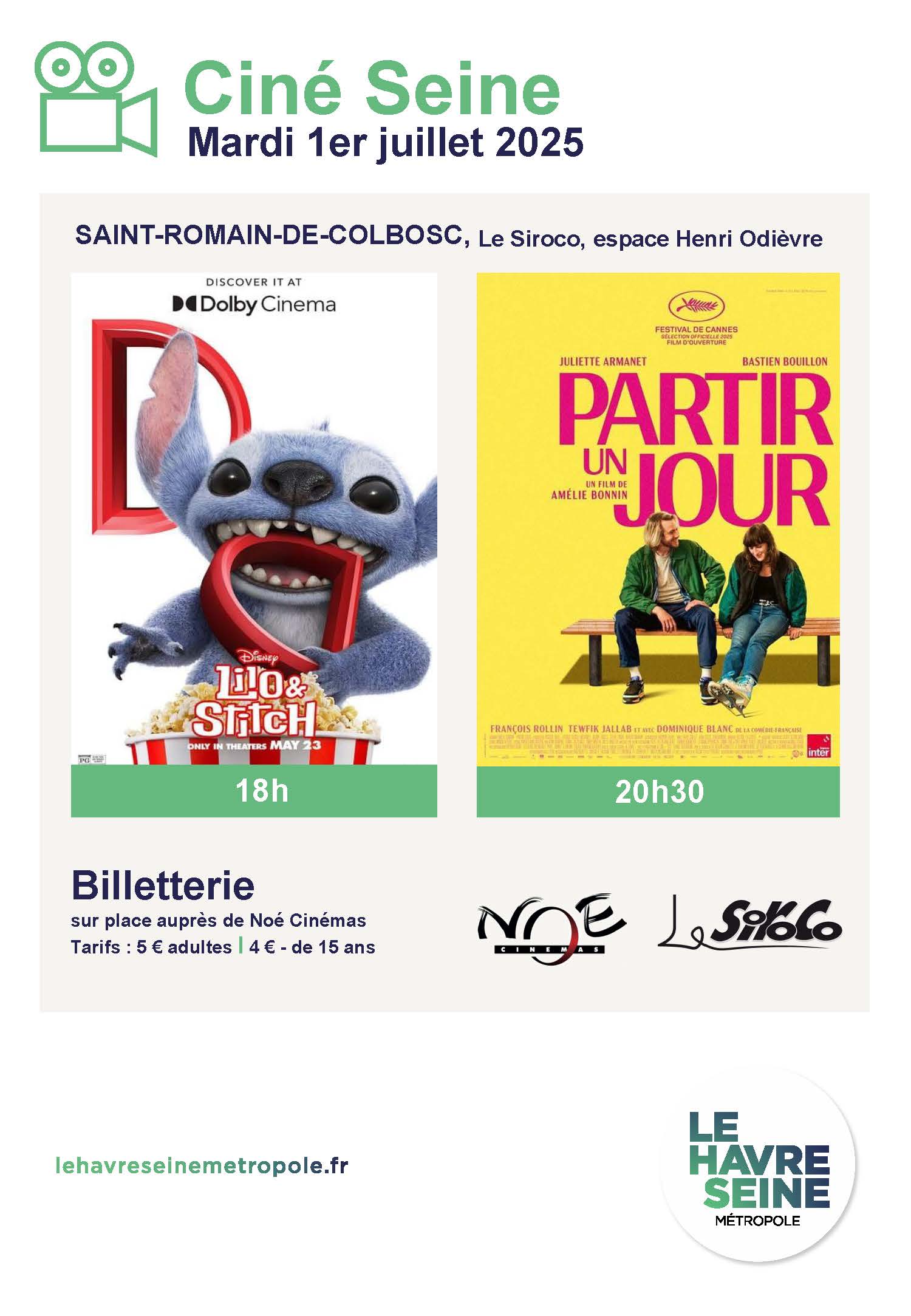 Programmation Ciné-Seine