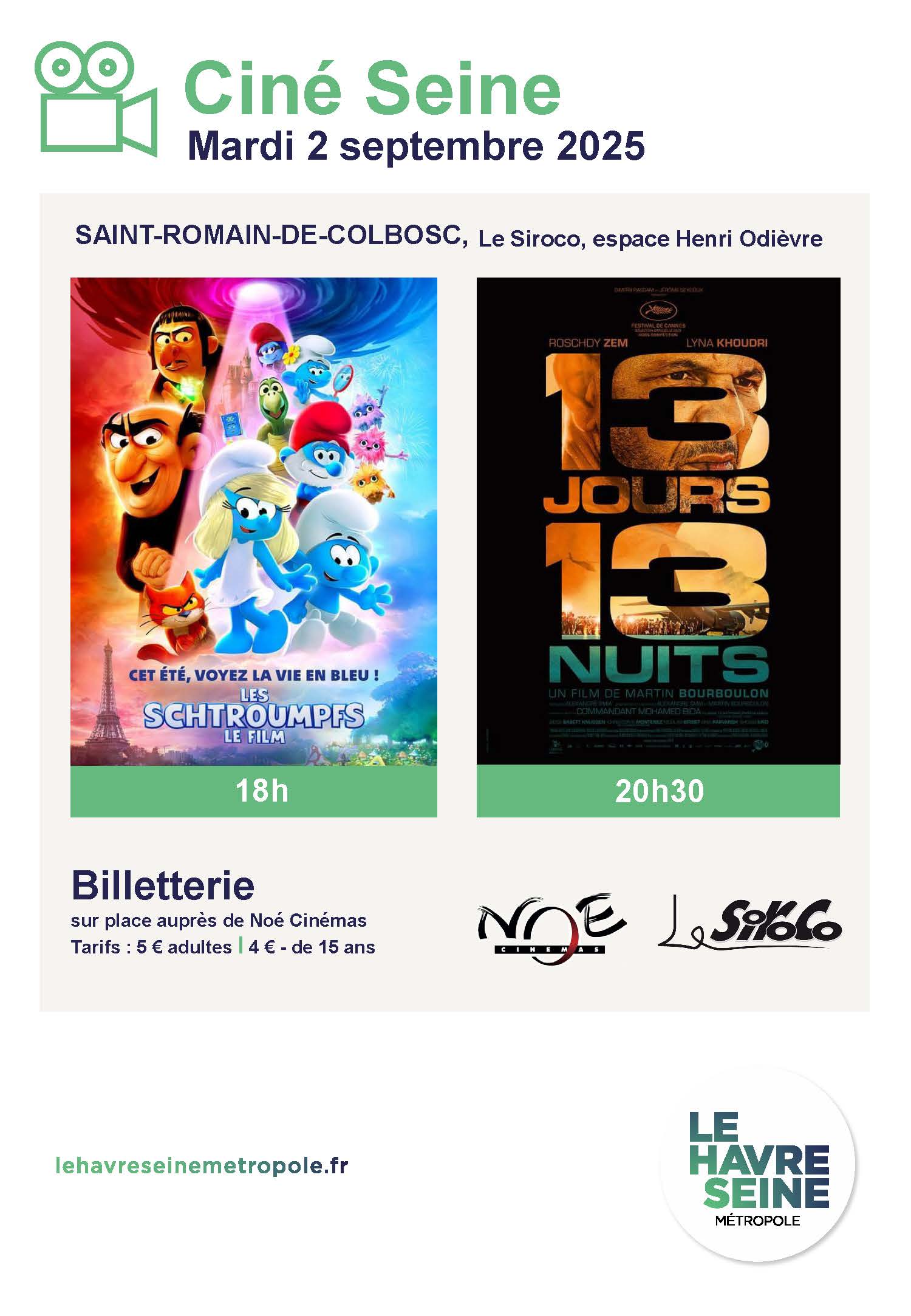 Programmation Ciné-Seine