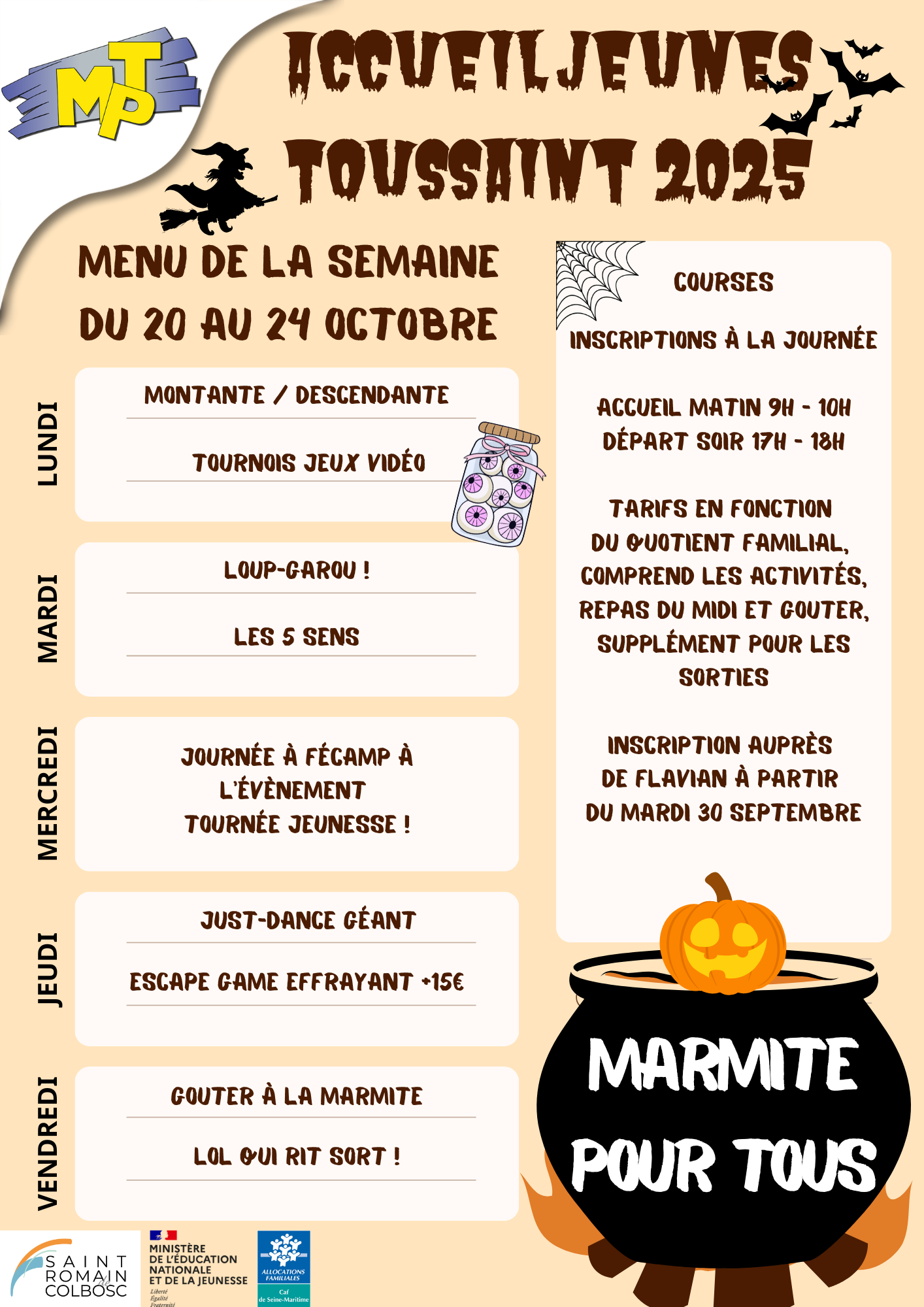 Accueil Jeunes Toussaint