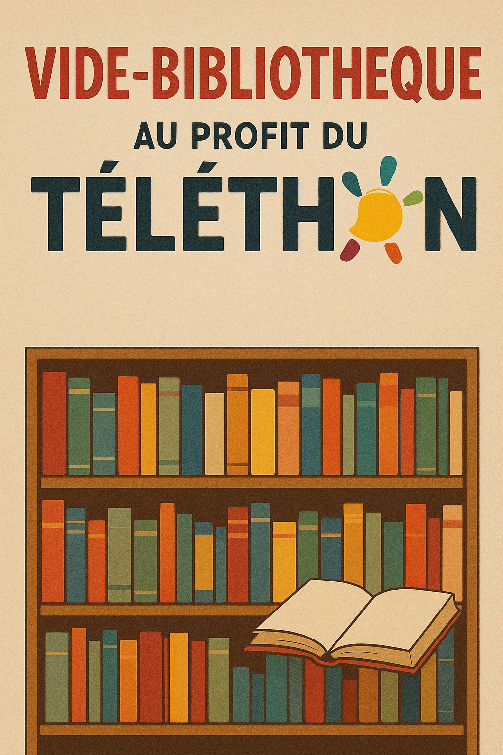 Vide Bibliothèque au profit du Téléthon