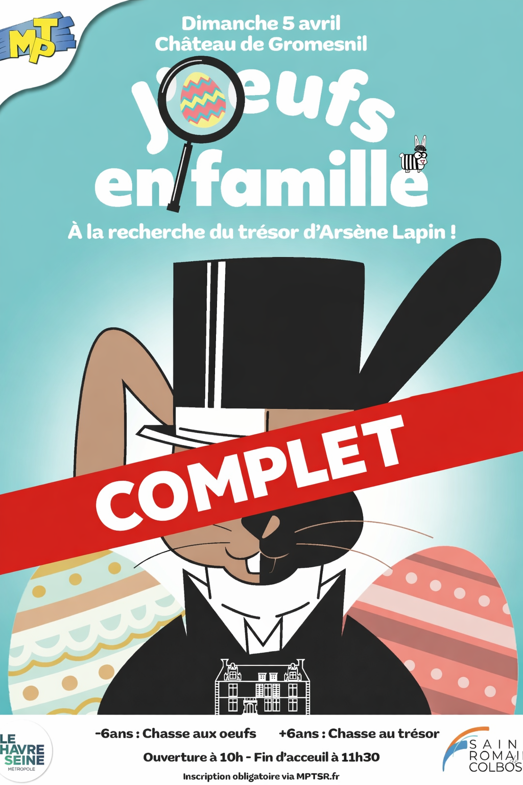 COMPLET – J&rsquo;Oeufs en Famille – à la recherche du trésor d&rsquo;Arsène Lapin !