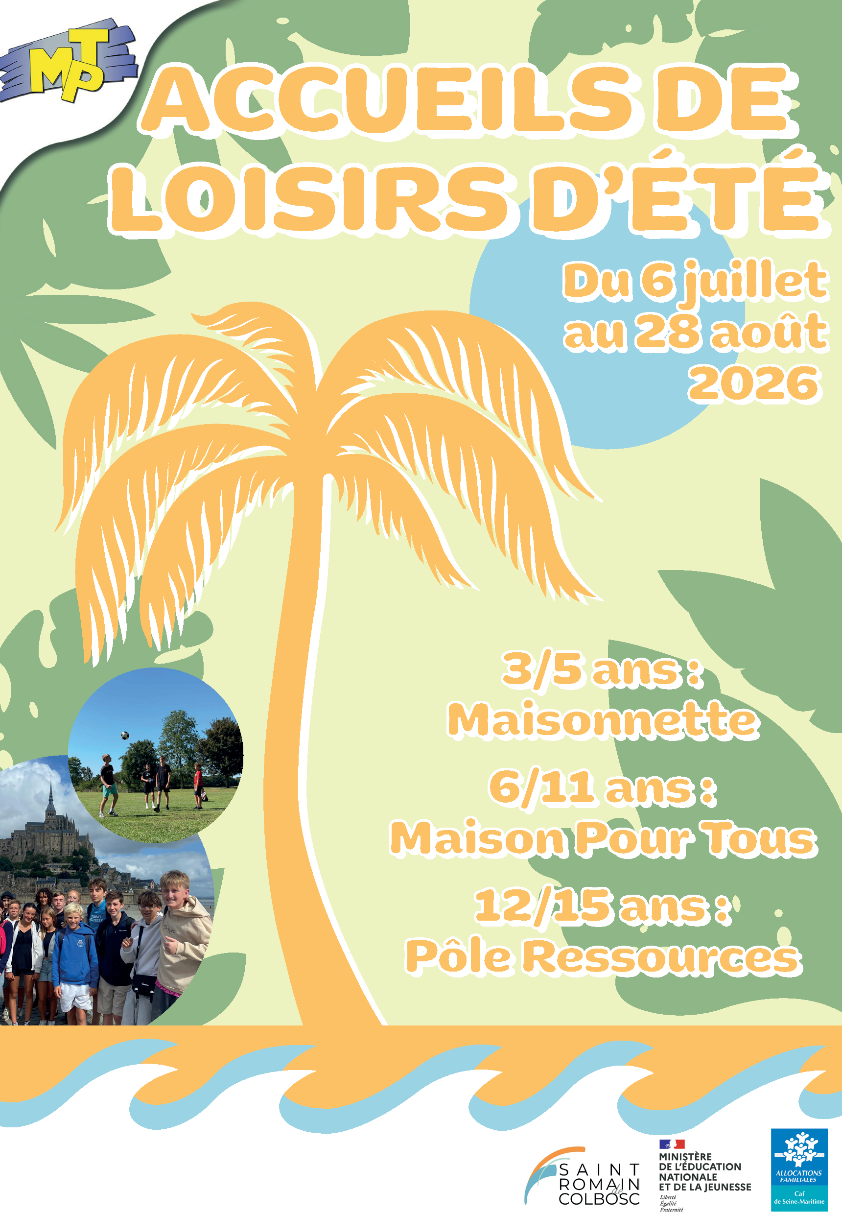 Accueil Jeunes 12/15 ans Juillet 2026