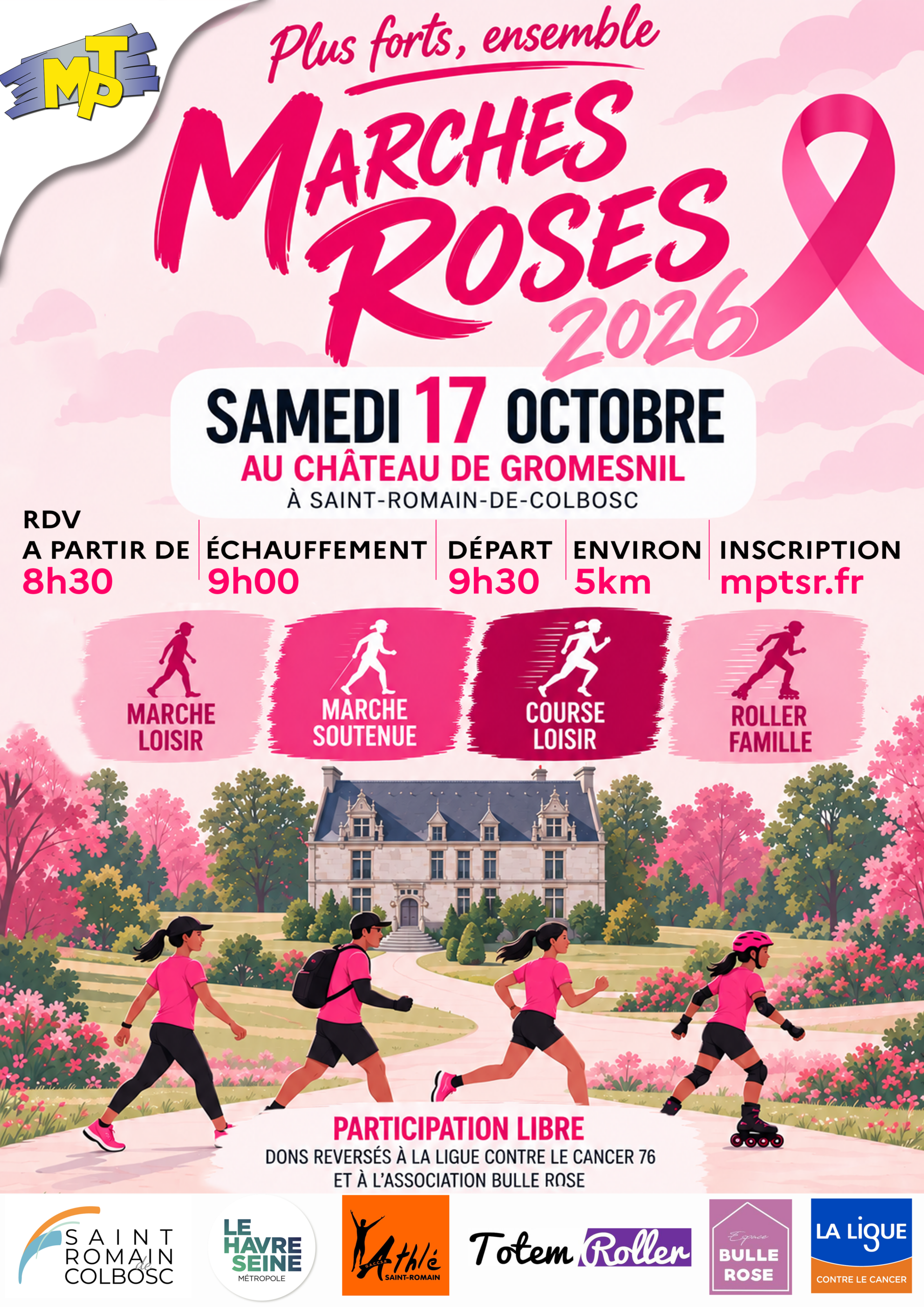 Marches Roses – 5kms pour la lutte contre le cancer du sein