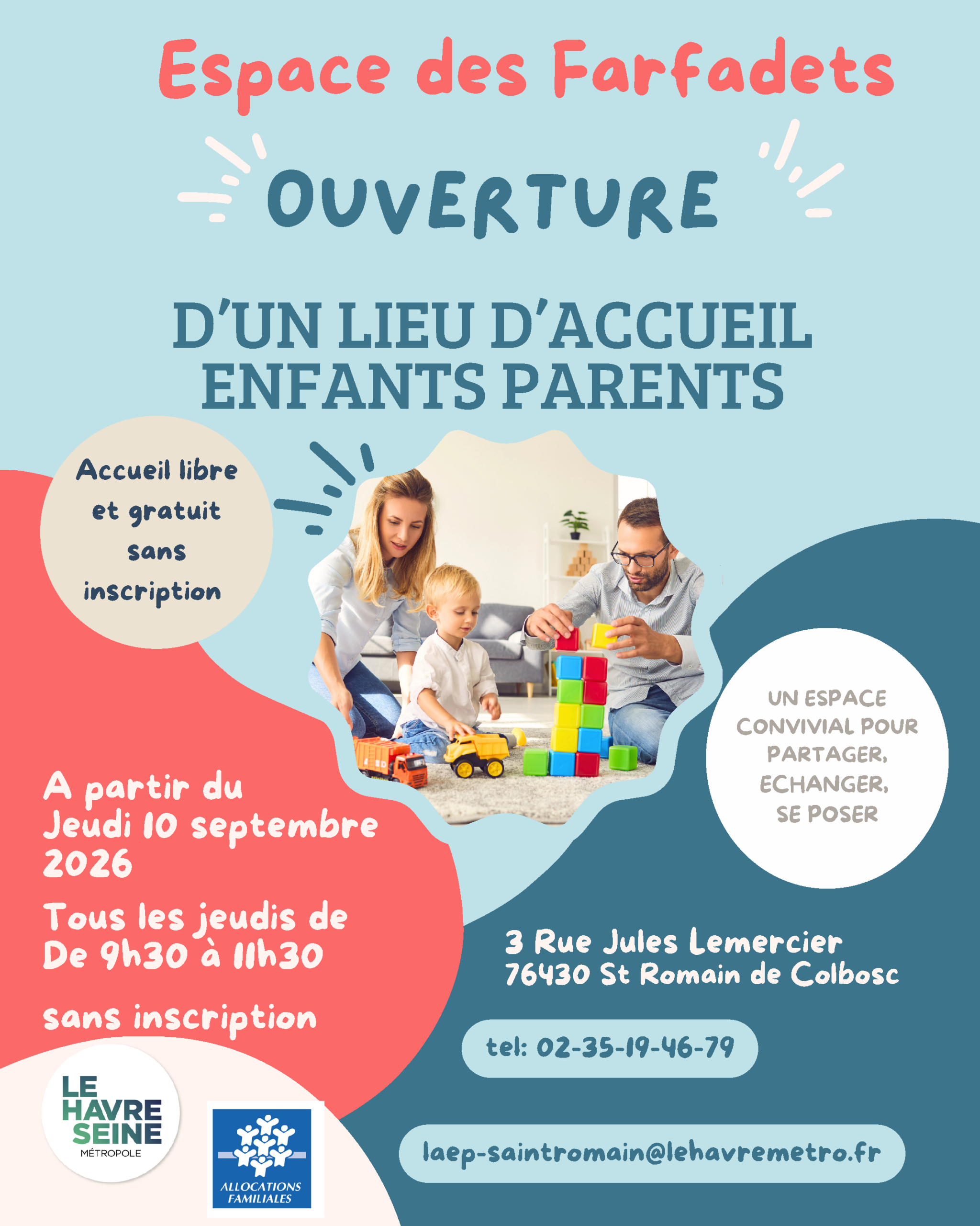 Ouverture d&rsquo;un lieu d&rsquo;accueil enfants parents